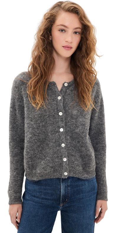 American Vintage American Vintage Vitow Cardigan Acier Chine