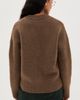AMI AMI Ami De Coeur Cardigan Marron Chocolat/Ecru - 3