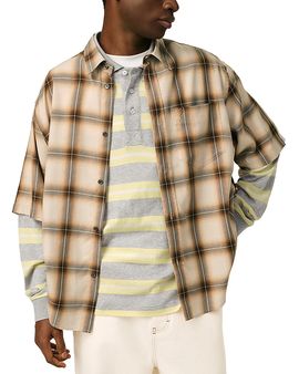 Ami Ami Boxy Plaid Shirt