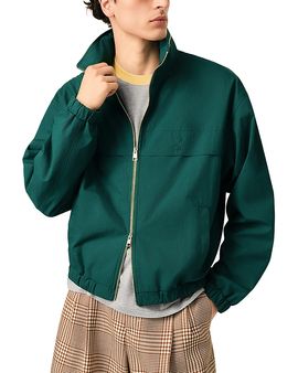 Ami Ami Embossed Tennis Logo Zip Collar Windbreaker