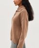 AMI AMI High Buttoned Collar Sweater Camel - 4