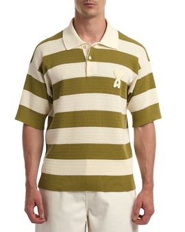 Ami Ami Short Sleeve Polo With Ami De Coeur Patch