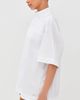 AMI AMI Stand Up Collar Buttoned Short Sleeves Top Blanc - 4
