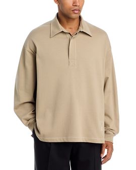 Ami Ami Topstitched Long Sleeve Polo Shirt