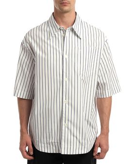 Ami Ami Wide Fit Embossed Stripe Shirt