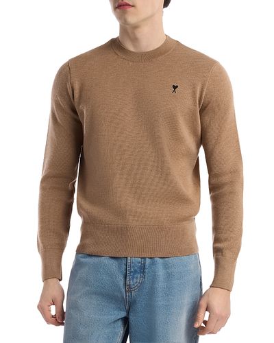 Ami Ami Wool Ami de Coeur Crewneck Sweater