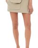 AMI AMI Wrap Miniskirt Beige Taupe - 1