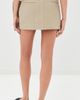 AMI AMI Wrap Miniskirt Beige Taupe - 3