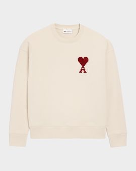 Ami Paris Ami De Coeur Embroidered Crewneck Sweatshirt
