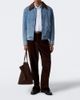 Ami Paris Ami Paris Ami de Coeur corduroy-trimmed denim jacket - 3