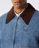 Ami Paris Ami Paris Ami de Coeur corduroy-trimmed denim jacket - 5