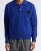 AMI PARIS AMI PARIS Ami de Coeur Monogram Felted Wool Polo Sweater - 1