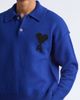AMI PARIS AMI PARIS Ami de Coeur Monogram Felted Wool Polo Sweater - 5