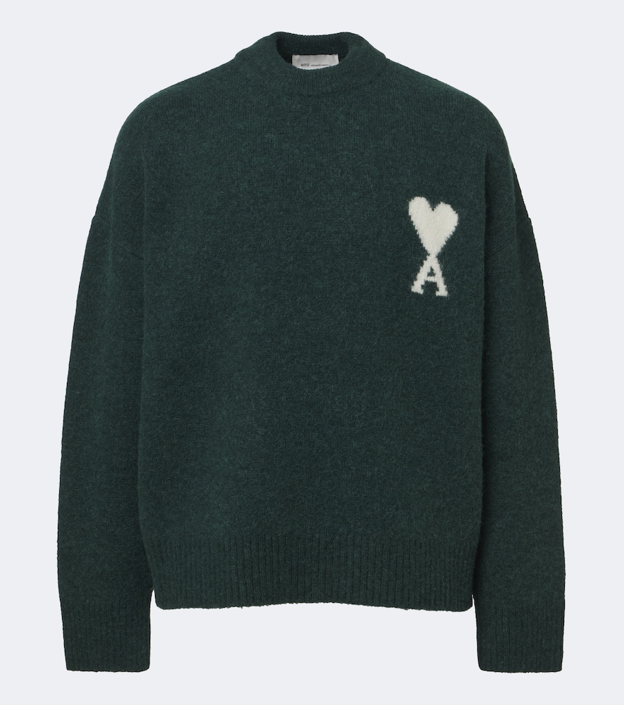 Ami Paris - Ami de Cœur alpaca and wool-blend sweater