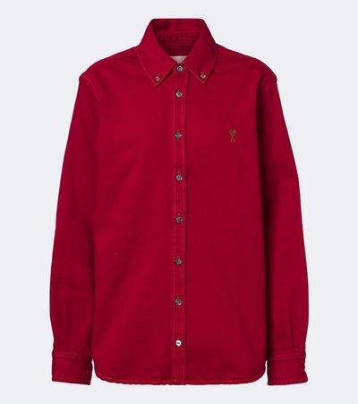 Ami Paris Ami Paris Ami de Cœur cotton twill shirt