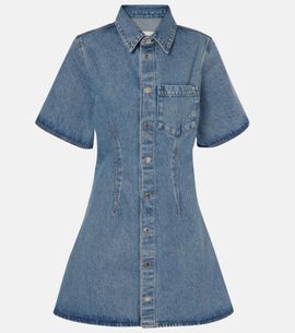 Ami Paris Ami Paris Ami De CÅur denim shirt dress
