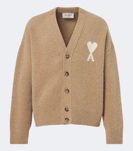 Ami Paris Ami Paris Ami de Cœur wool-blend cardigan