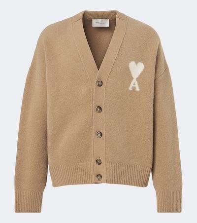Ami Paris Ami Paris Ami de Cœur wool-blend cardigan
