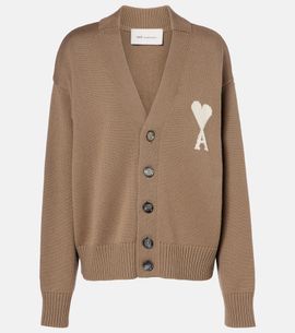 Ami Paris Ami Paris Ami de Cœur wool and cotton cardigan