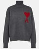 Ami Paris Ami Paris Ami De Cœur wool turtleneck sweater - 1