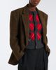 Ami Paris Ami Paris Argyle virgin wool cardigan - 2