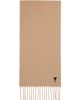 AMI Paris AMI Paris Beige Ami de Coeur Wool Scarf - 1
