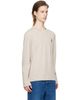 AMI Paris AMI Paris Beige Ami de Cœur Long Sleeve T-Shirt - 2