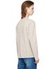 AMI Paris AMI Paris Beige Ami de Cœur Long Sleeve T-Shirt - 3