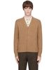 AMI Paris AMI Paris Beige Cashmere Tonal Ami de Coeur Cardigan - 1