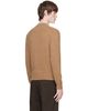 AMI Paris AMI Paris Beige Cashmere Tonal Ami de Coeur Cardigan - 3