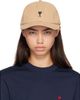 AMI Paris AMI Paris Beige Cotton Ami De Coeur Cap - 1