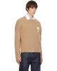 AMI Paris AMI Paris Beige Crewneck Alpaca Ami de Coeur Sweater - 2