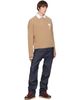 AMI Paris AMI Paris Beige Crewneck Alpaca Ami de Coeur Sweater - 4