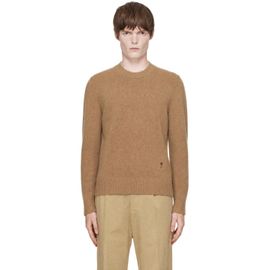 AMI Paris AMI Paris Beige Crewneck Cashmere Ami de Coeur Sweater