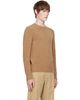 AMI Paris AMI Paris Beige Crewneck Cashmere Ami de Coeur Sweater - 2
