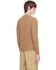 AMI Paris AMI Paris Beige Crewneck Cashmere Ami de Coeur Sweater - 3