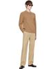 AMI Paris AMI Paris Beige Crewneck Cashmere Ami de Coeur Sweater - 4