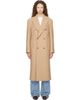 AMI Paris AMI Paris Beige Long Double-Breasted Wool Coat - 1