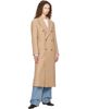 AMI Paris AMI Paris Beige Long Double-Breasted Wool Coat - 4