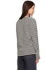 AMI Paris AMI Paris Black & Off-White Mariniere Cotton Ami De Coeur T-shirt - 3