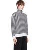 AMI Paris AMI Paris Black & White Sailor Wool & Silk Turtleneck - 2