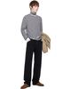 AMI Paris AMI Paris Black & White Sailor Wool & Silk Turtleneck - 4