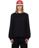 AMI Paris AMI Paris Black Ami de Coeur Cotton Longsleeves T-shirt - 1