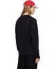 AMI Paris AMI Paris Black Ami de Coeur Cotton Longsleeves T-shirt - 3