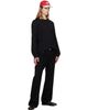 AMI Paris AMI Paris Black Ami de Coeur Cotton Longsleeves T-shirt - 4