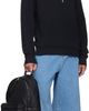 AMI Paris AMI Paris Black Cotton Red Ami de Coeur Hoodie - 4