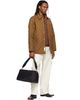 AMI Paris AMI Paris Black Large Nylon Marcel Bag - 4