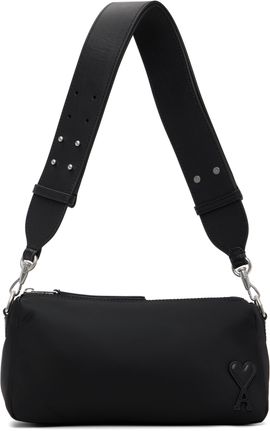 AMI Paris AMI Paris Black Nylon Marcel Bag