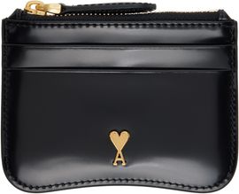 AMI Paris AMI Paris Black Paris Paris Zipped Card Holder