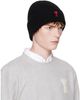 AMI Paris AMI Paris Black Wool Ami De Coeur Beanie - 2